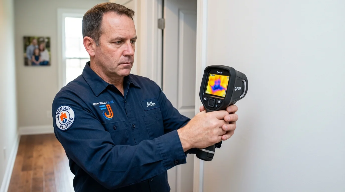 Thermal imaging leak detection by Johns Plumbing LLC in Punta Gorda